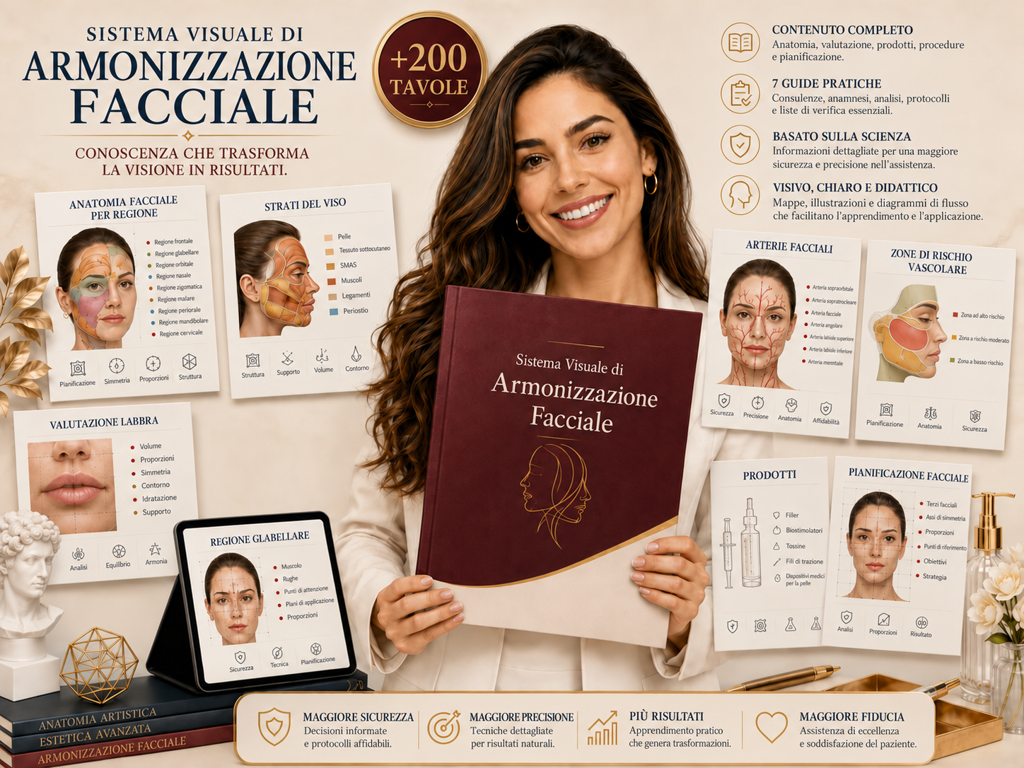 Sistema Visuale di Armonizzazione Facciale — organizzazione completa del materiale
